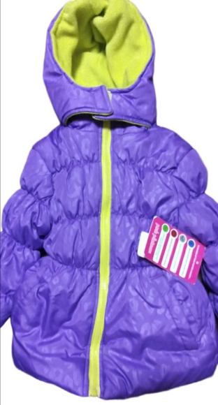Pink Platinum Kids Puffer, size 4 - Picture 1 of 2